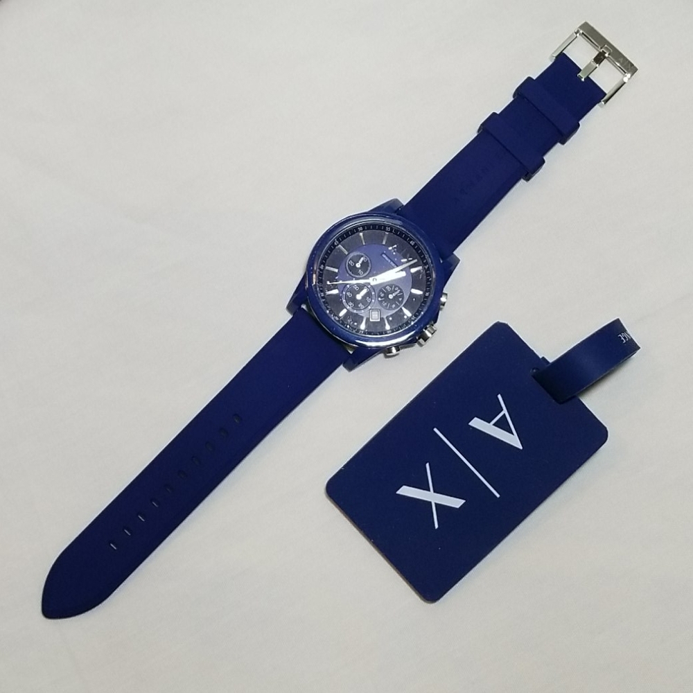 NWOT A|X ARMANI EXCHANGE Chronograph Blue Watch